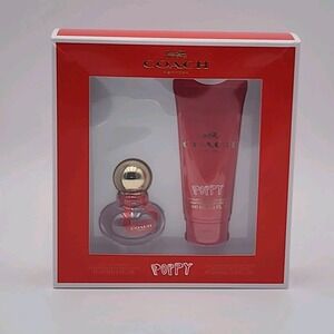Coach Poppy Gift Set Ladies Eau De Parfum 1 Fl Oz Perfumed Body Lotion 3.3 Fl Oz